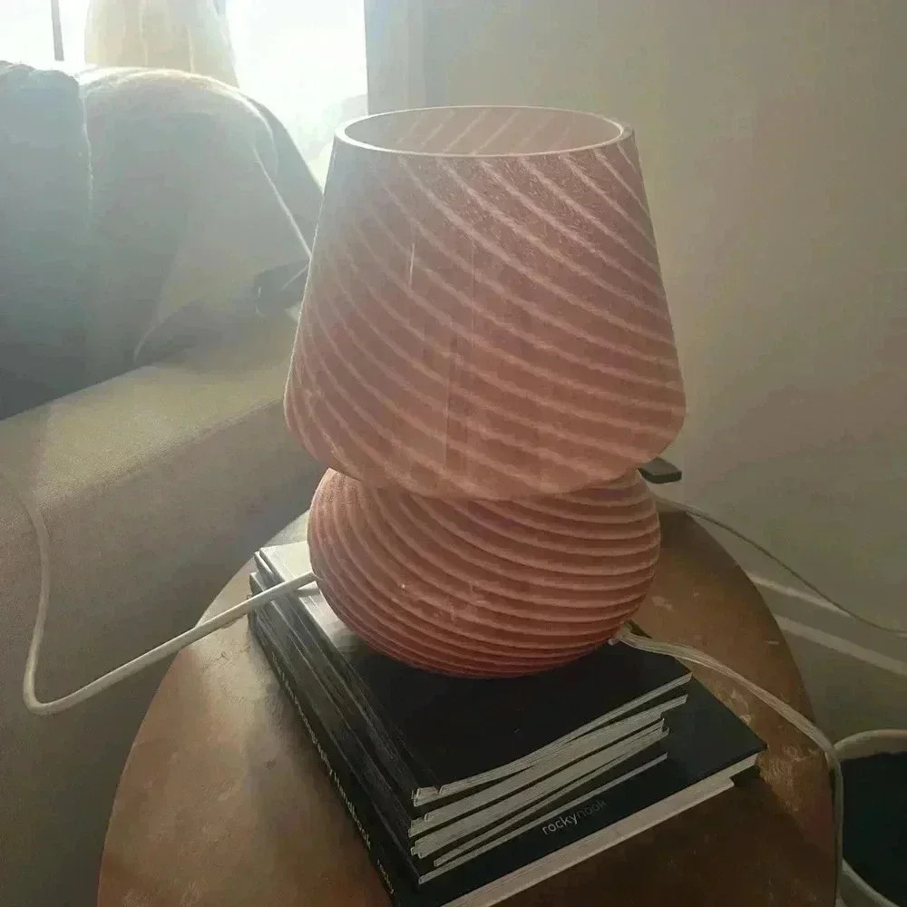 ISO urban outfitters pink ansel glass lamp